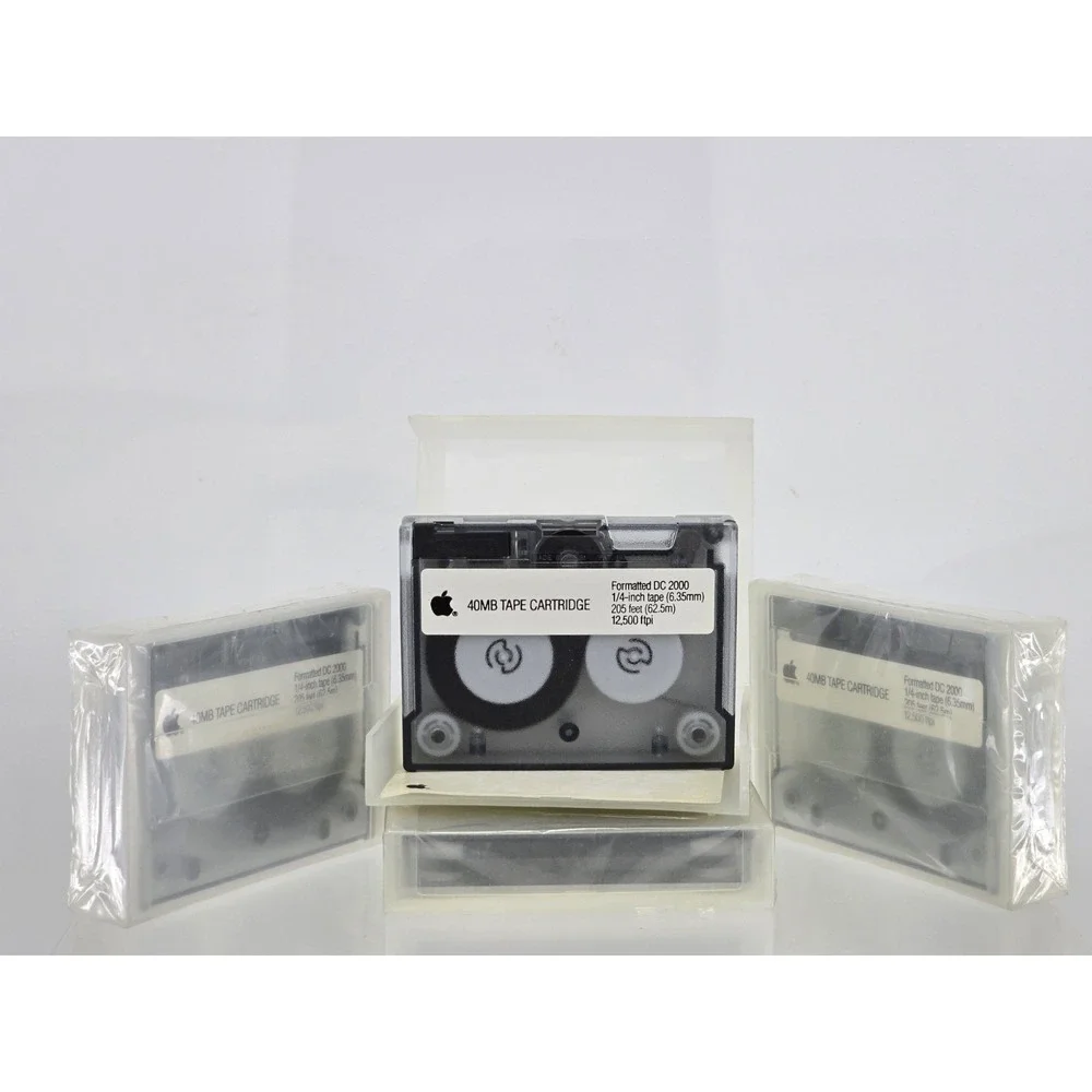 4 Lot Apple 40MB 40SC Tape Backup Cassette - M2640 SCSI Macintosh NOS‎ OEM MO132